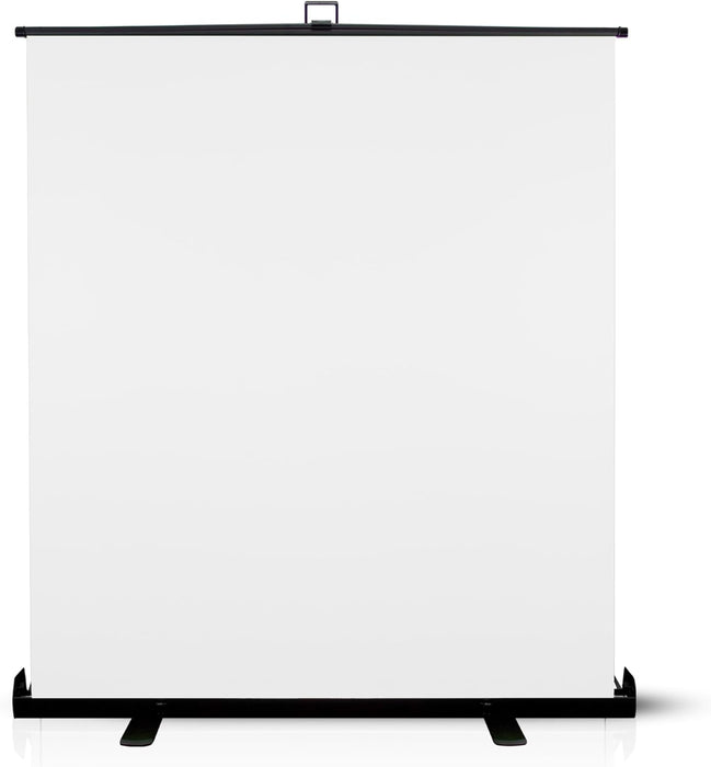 White Screen Extra Large 62 " Inch Pull Up Backdrop