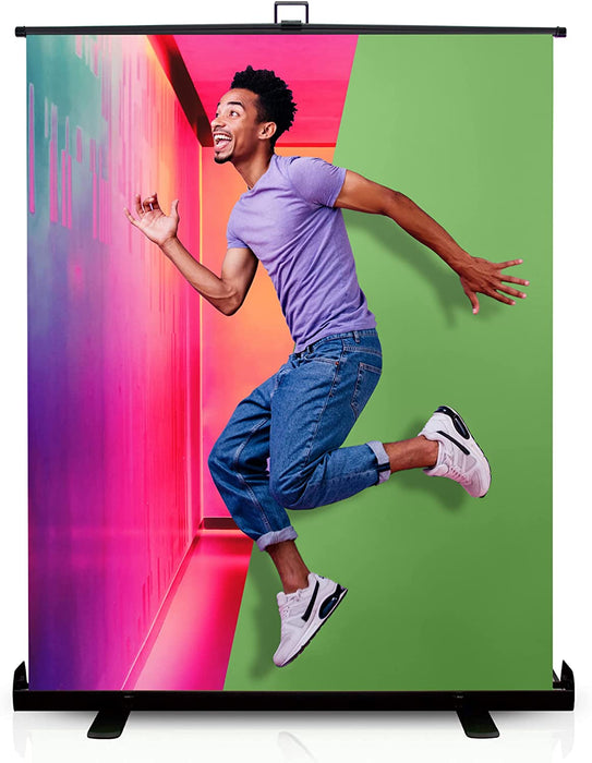 Green Screen Extra Large 62 " Inch Pull Up Backdrop