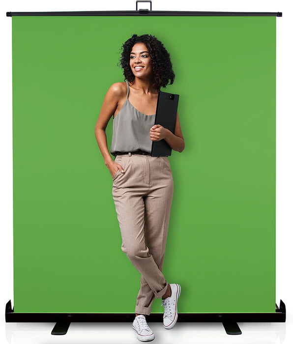 Green Screen Extra Large 62 " Inch Pull Up Backdrop
