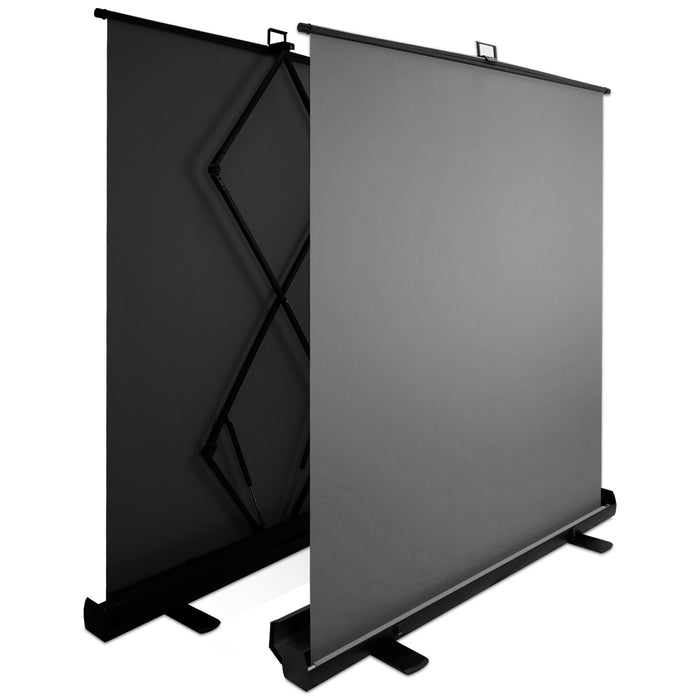 Grey Screen Extra Large 62 " Inch Pull Up Backdrop