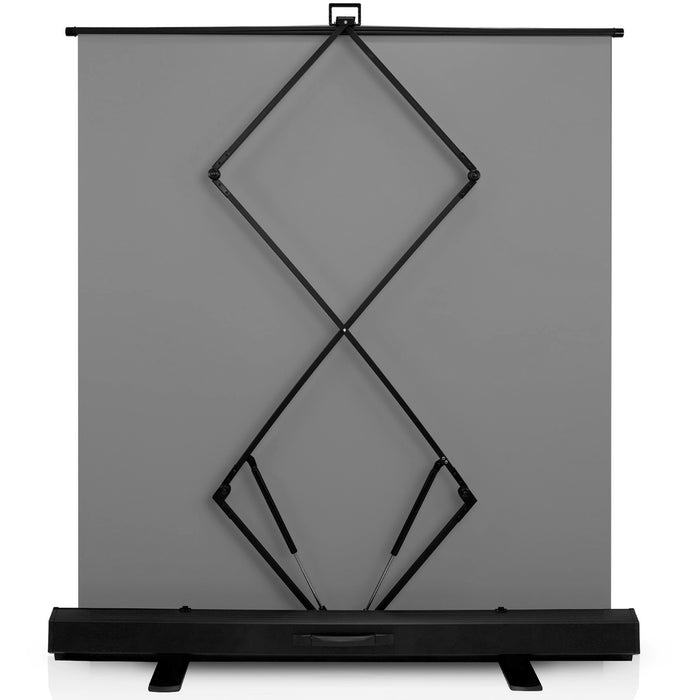 Grey Screen Extra Large 62 " Inch Pull Up Backdrop