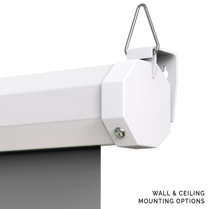 Extra Large 84" x 84" Pull Down Grey Screen Backdrop