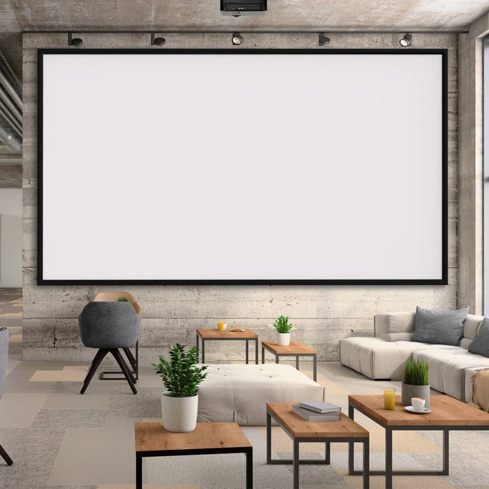 Fixed Frame Projector Screen 200 inch - Hang on Wall - GER-1273