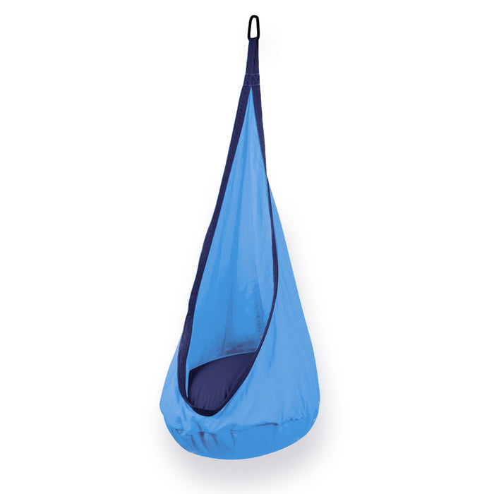 Hanging Hammock Pod Swing Chair For Kids Light Blue