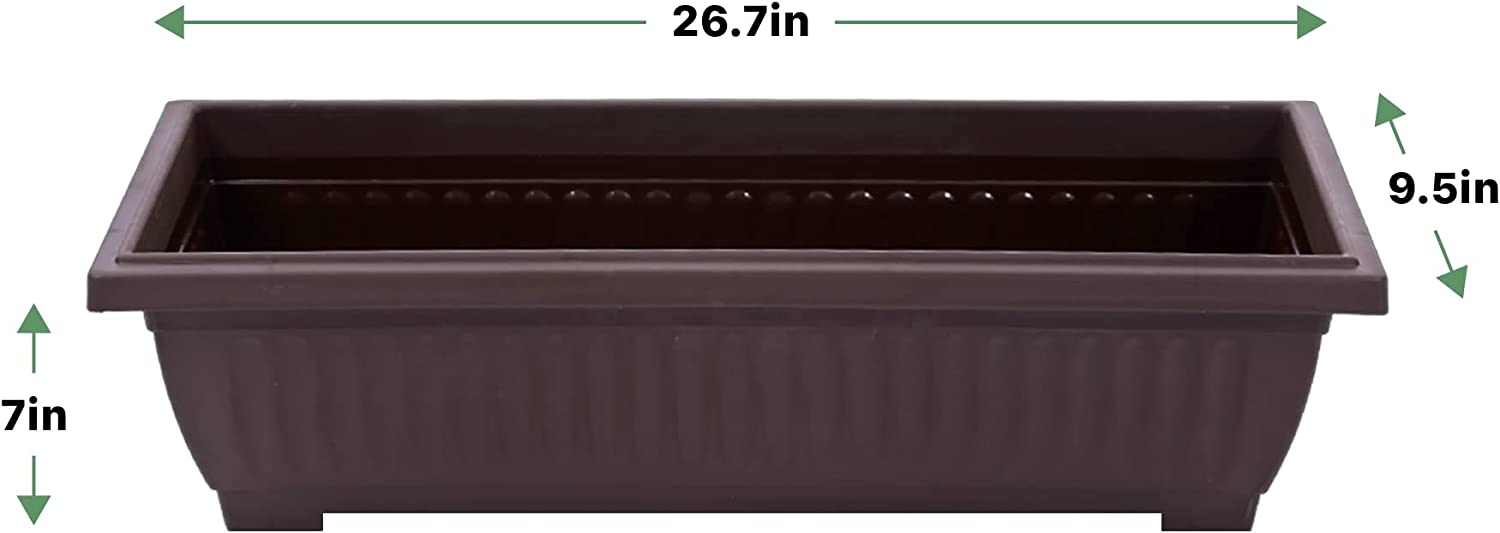 4 Pack Replacement Outdoor Planter Box For Elevated 6' Feet Tall Raised Vertical Planter