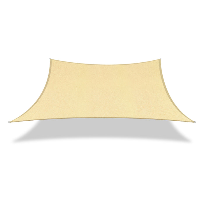 Sun Shade Sail UV Block Rectangle- Beige