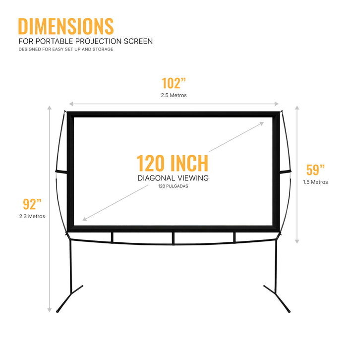 Portable Screen Projector Easy Assembly