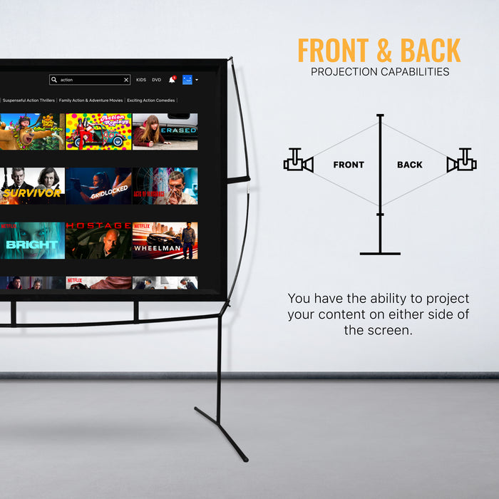 Portable Screen Projector Easy Assembly
