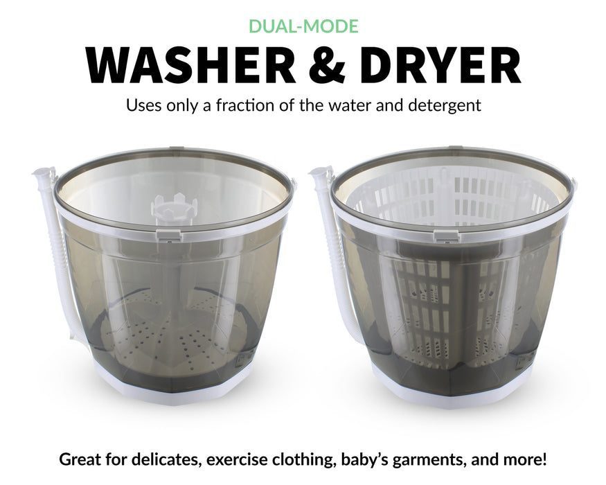 Mini Portable Washing Machine - Washer and Dryer - Manual Non Electric