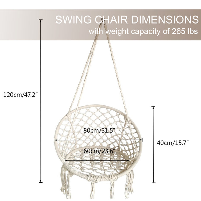 Macrame Hammock Chair Swing