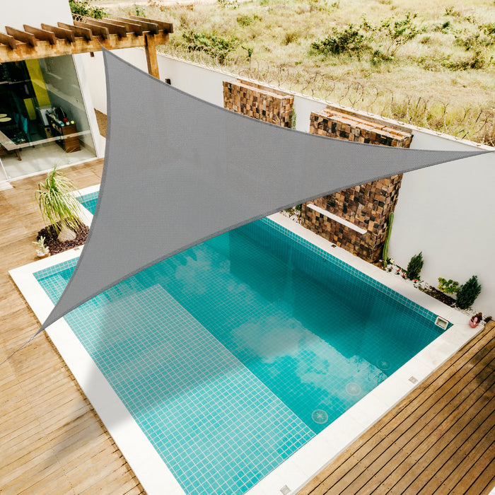 Sun Shade Sail UV Block Triangle - Grey