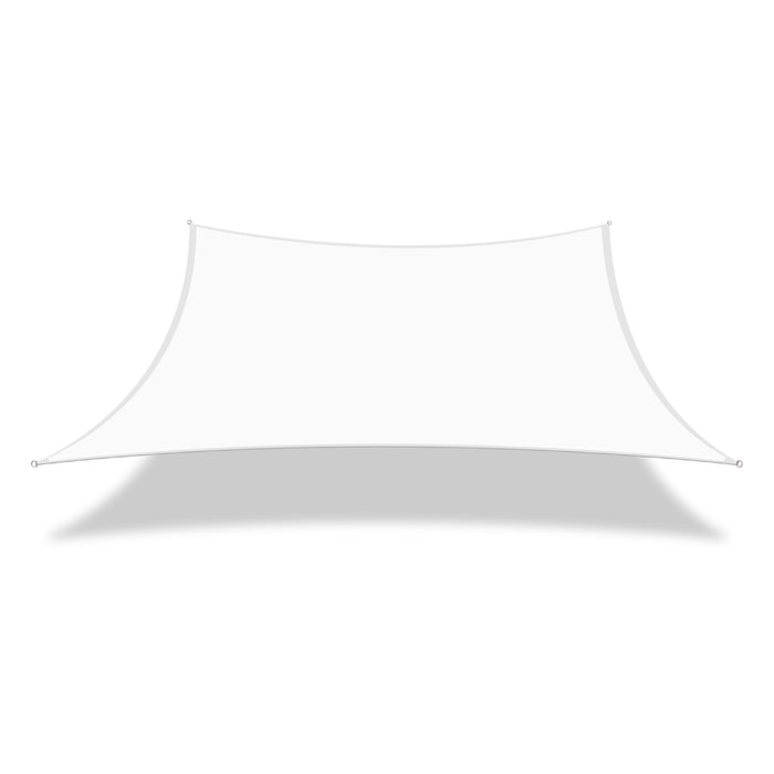Sun Shade Sail UV Block Rectangle - White