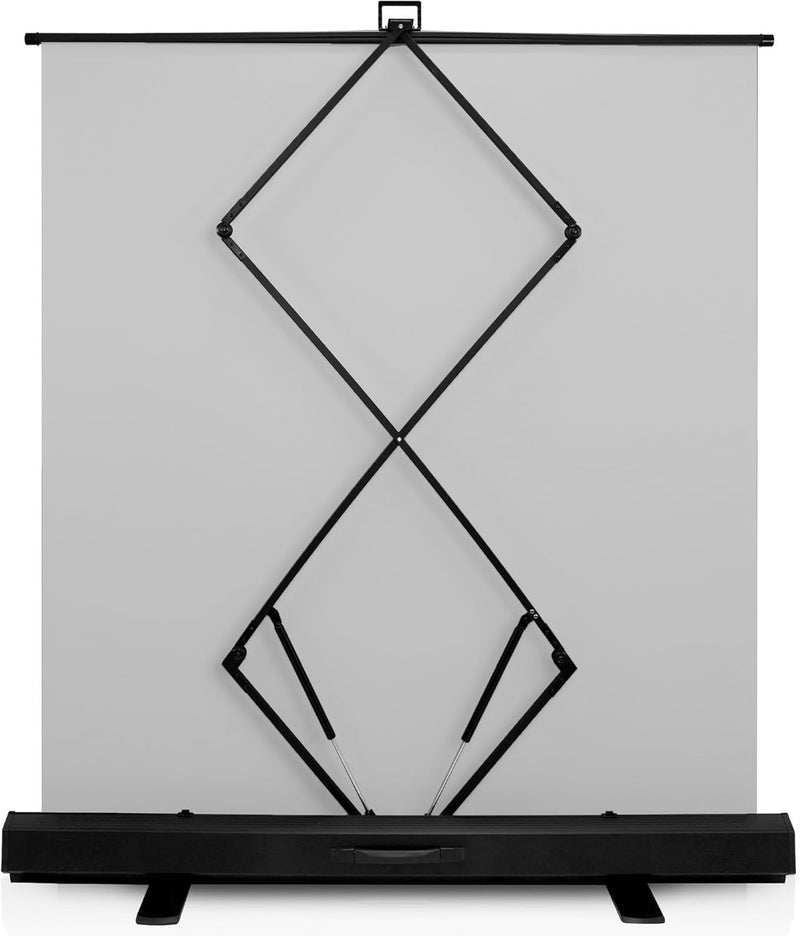 White Screen Extra Large 62 " Inch Pull Up Backdrop