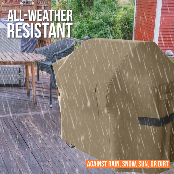 BBQ Grill Cover Waterproof PANTHER Series Heavy Duty - Brown