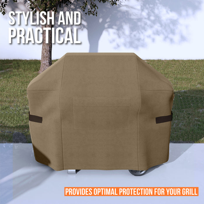 BBQ Grill Cover Waterproof PANTHER Series Heavy Duty - Brown