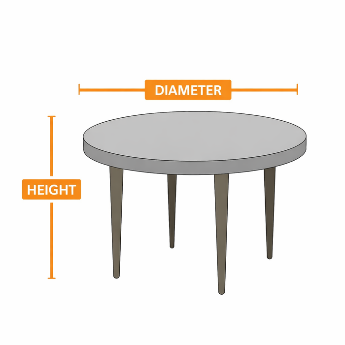 Round Patio Table & Chair Set Cover