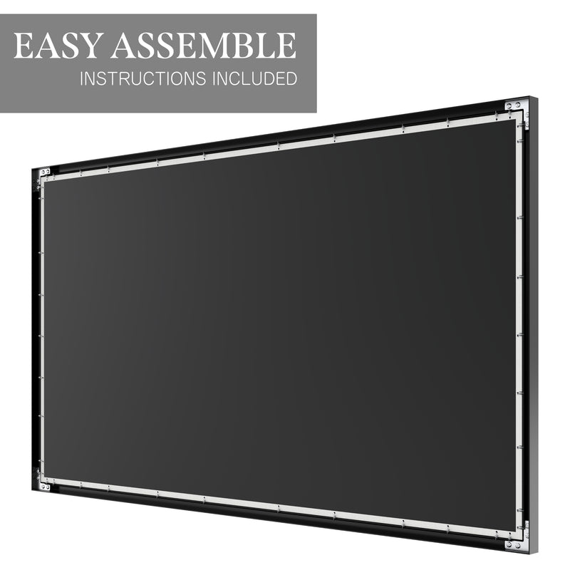 Fixed Frame Projector Screen - Hang on Wall