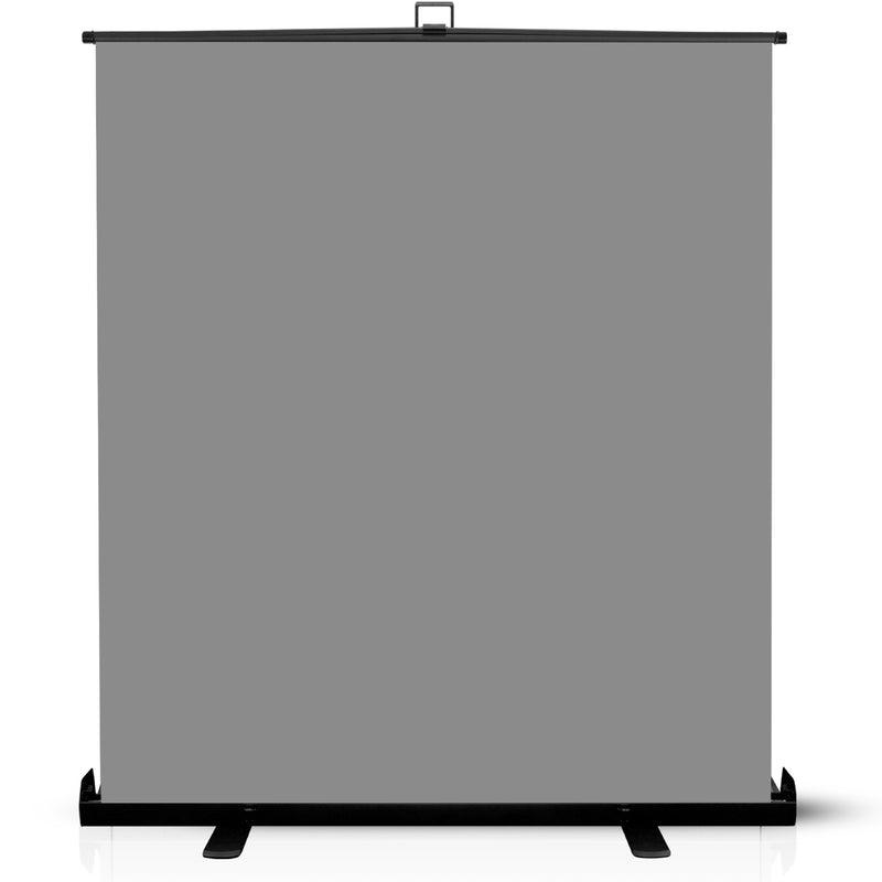 Grey Screen Extra Large 62 " Inch Pull Up Backdrop
