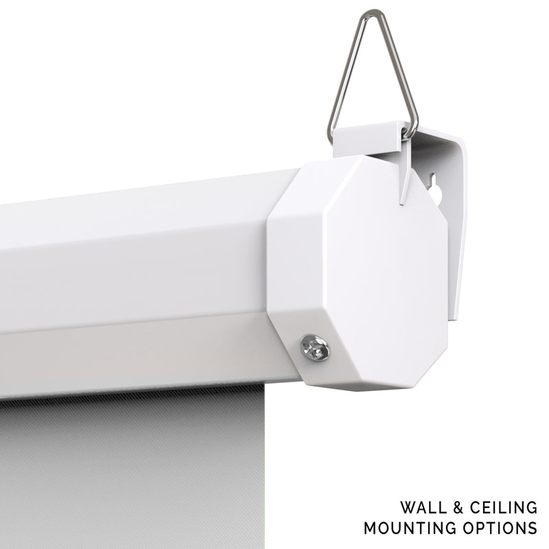 Extra Large 84" x 84" Pull Down White Screen Backdrop