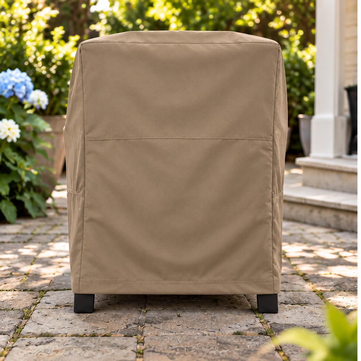 KHOMO Gear Adirondack Chair Cover Brown Back 
