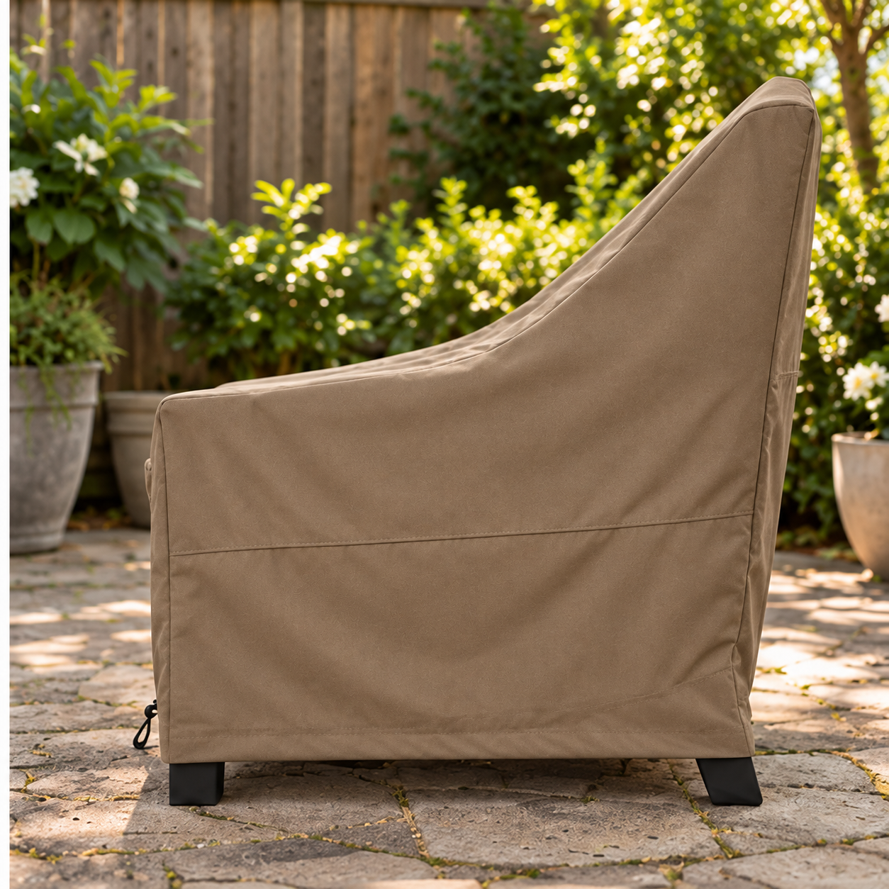 KHOMO Gear Adirondack Chair Cover Brown-Side
