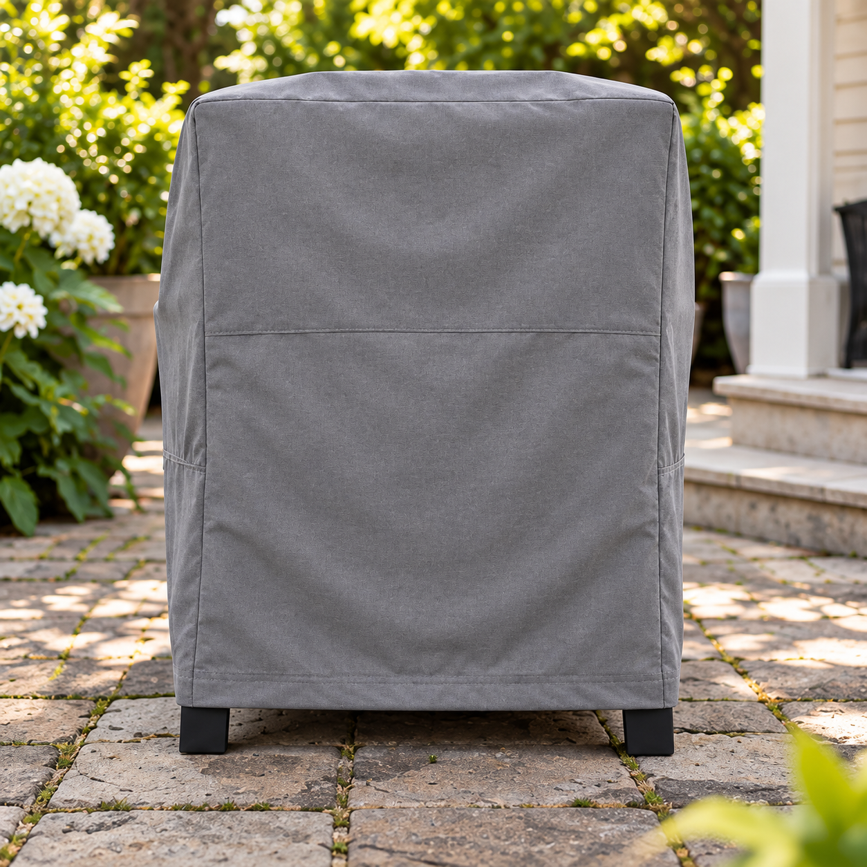 KHOMO Gear Adirondac Chair Cover Gray Back 
