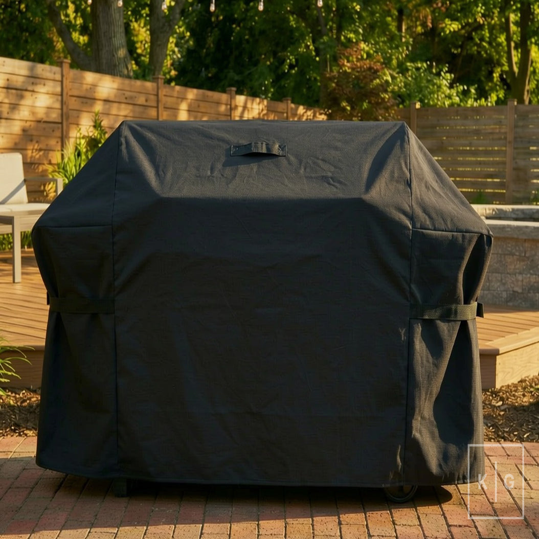 Khomo Gear BBQ grill cover in Black - front main