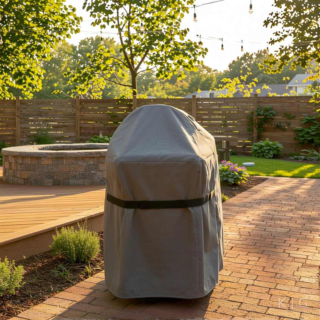 Khomo Gear BBQ grill cover in Gray - side
