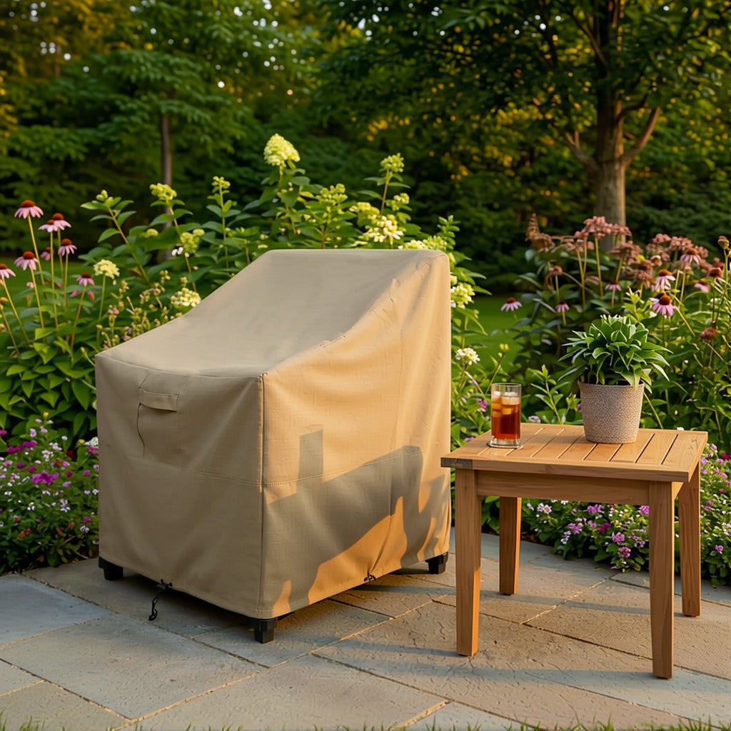 khomo gear chair cover brown corner
