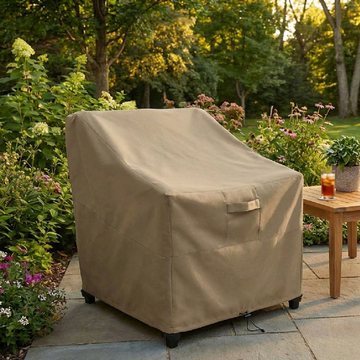 khomo gear chair cover brown main