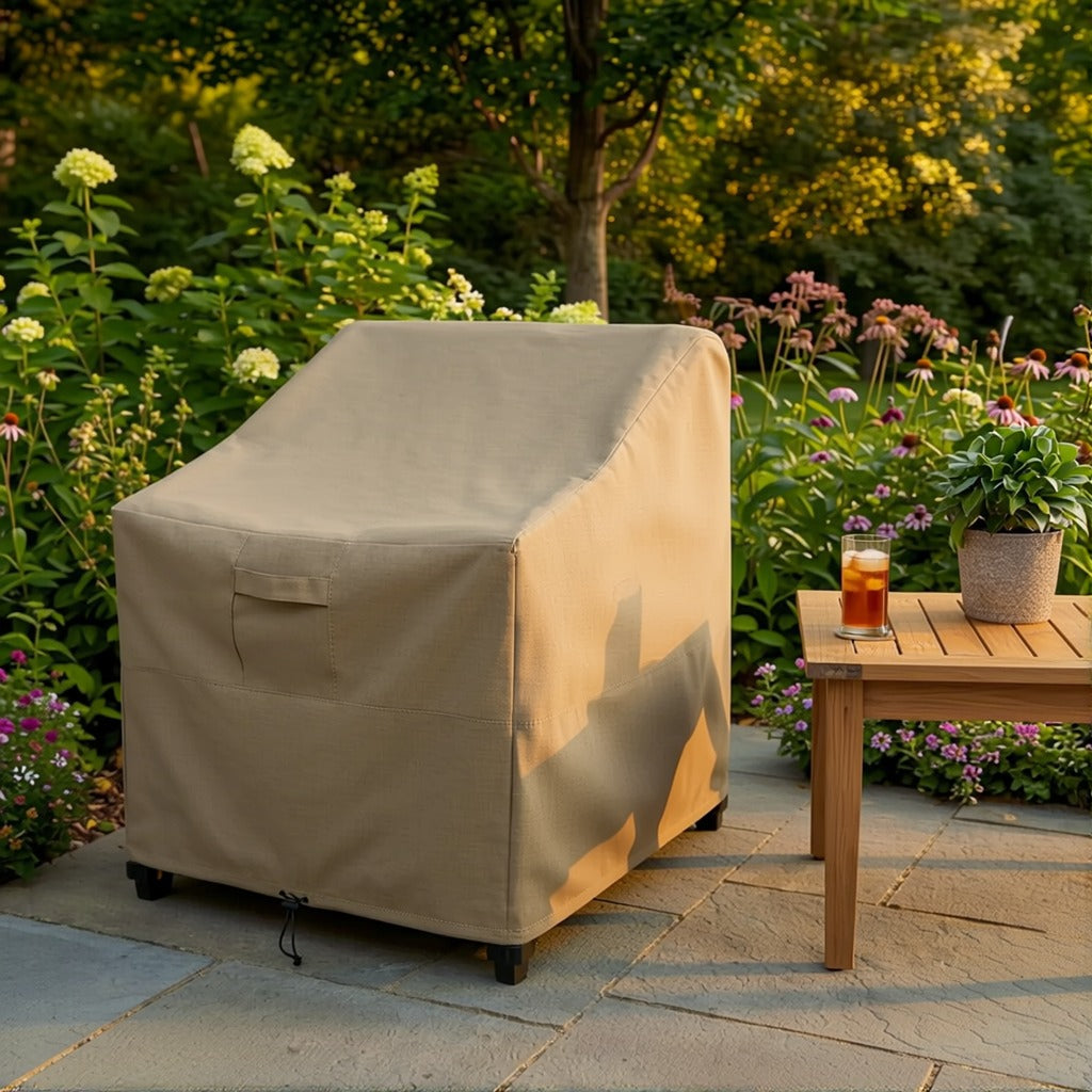khomo gear chair cover brown right

