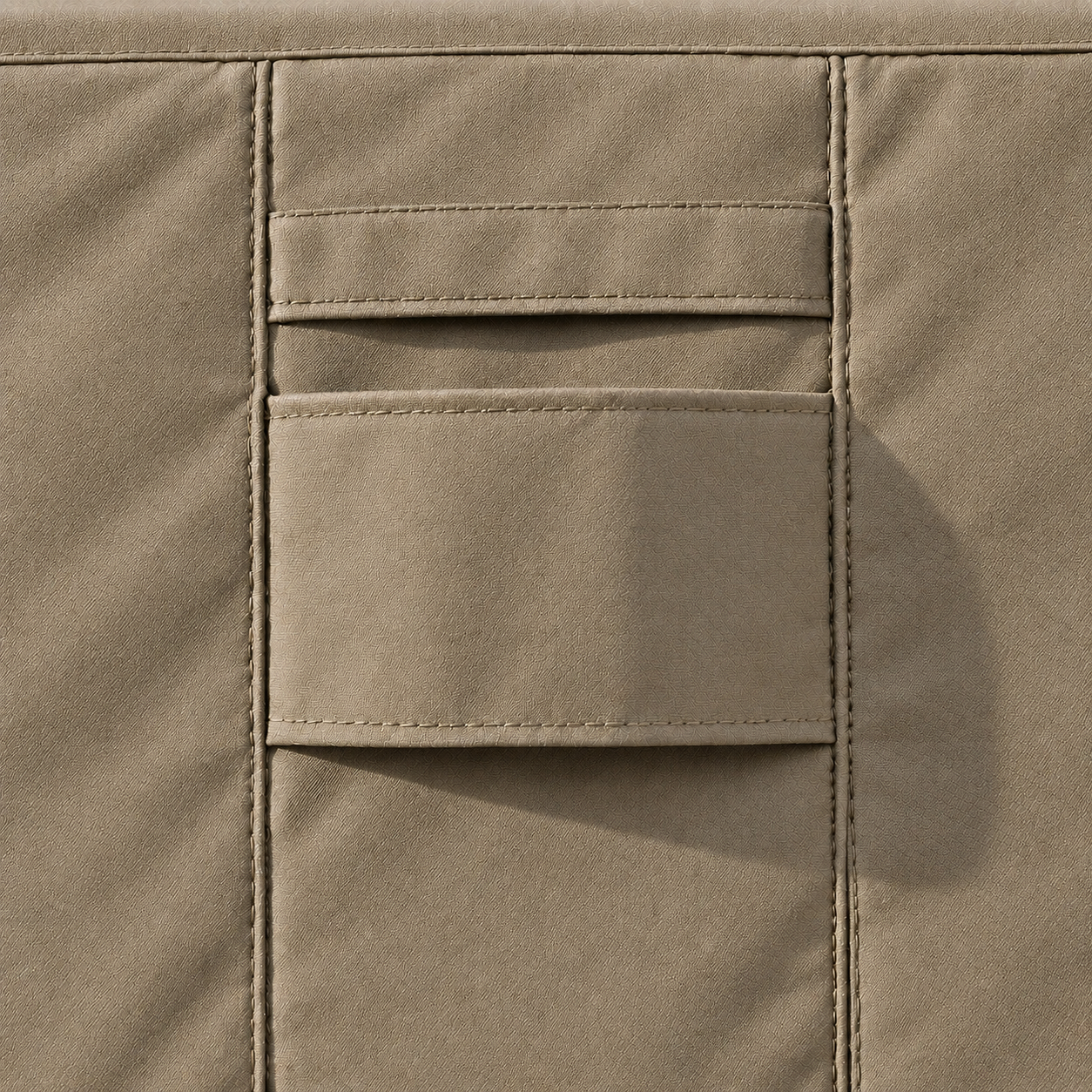 KHOMO Gear Love Seat Cover Brown Air Vent