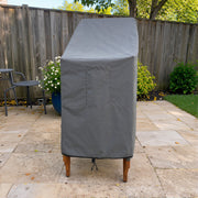 Gray - Khomo Gear stackable chair outdoor cover, front view