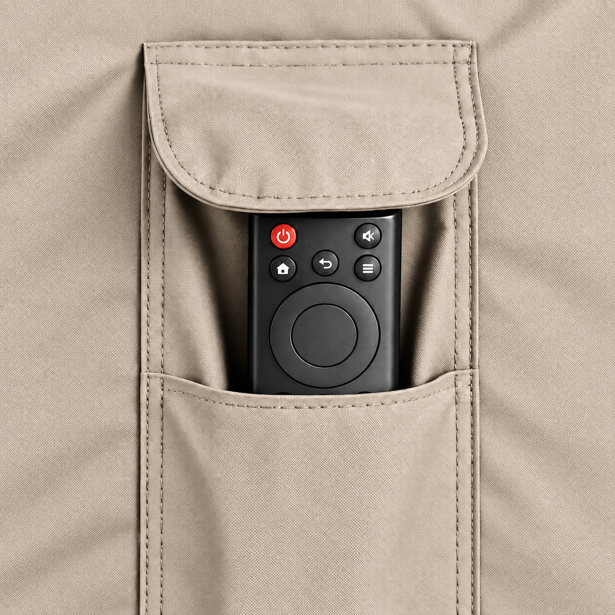 KHOMO Gear Outdoor TV Cover - Beige - Mount View
