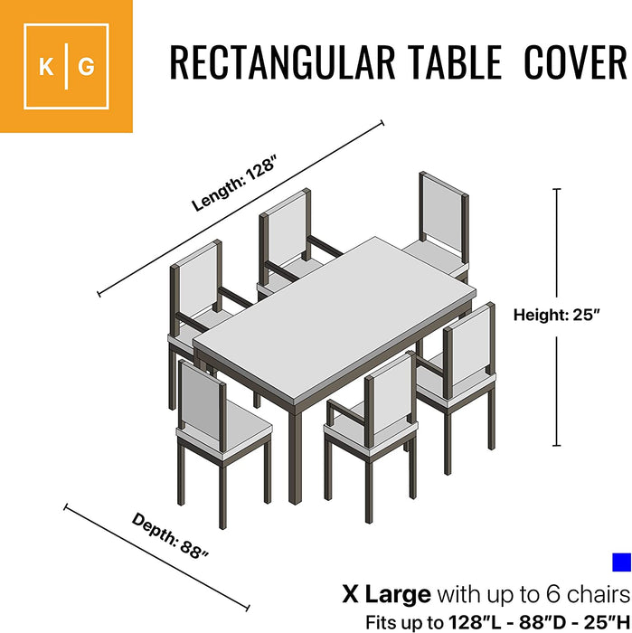 Patio Table & Chair Set Cover Durable & Water Resistant Outdoor Furniture Cover