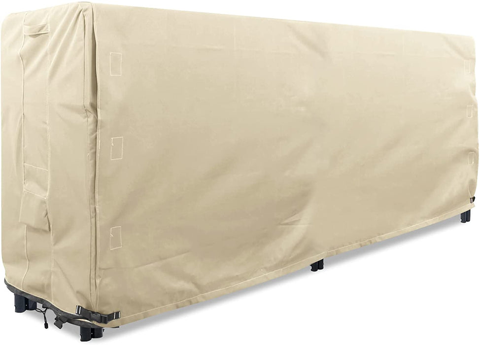 Log Rack Outdoor Cover 8 Feet Beige