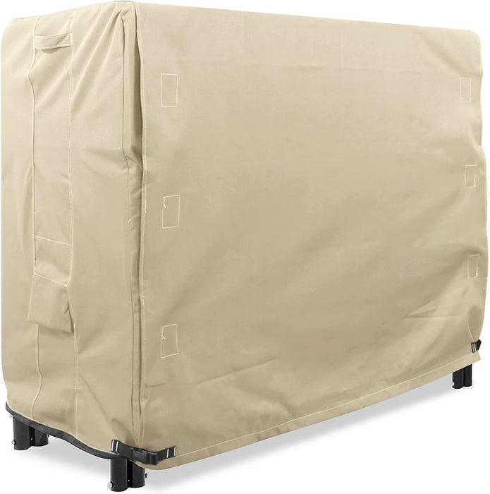 Log Rack Outdoor Cover 4 Feet Beige