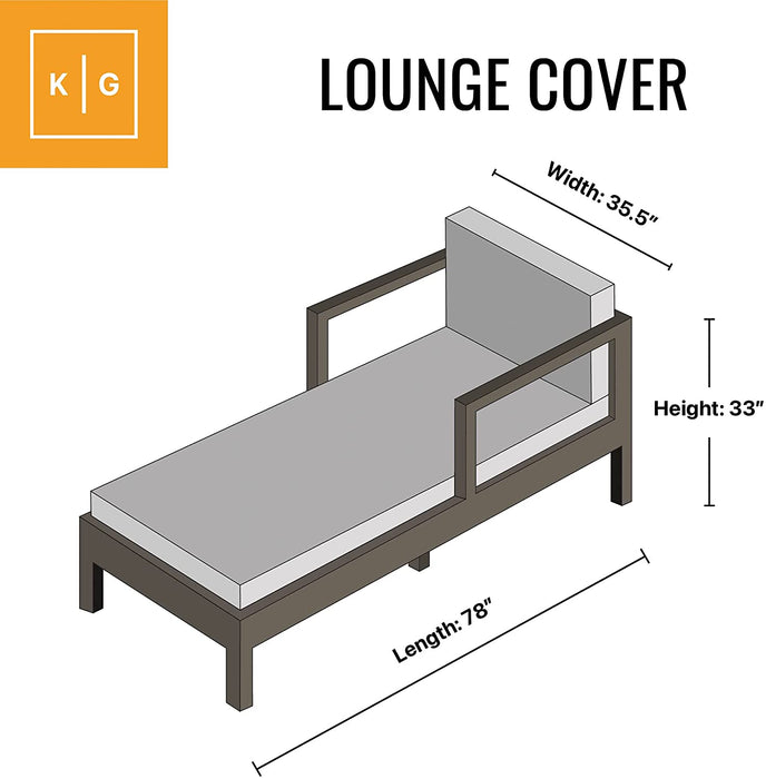Chaise Lounge Outdoor Cover TITAN