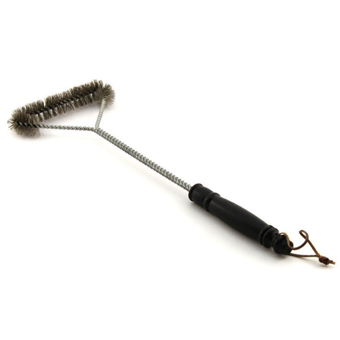 BBQ Grill Brush Heavy Duty 18" Long Metal Grill Cleaner - Black