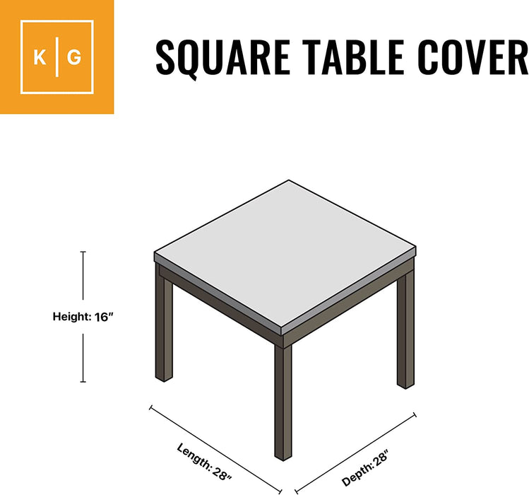 Patio Ottoman / Small Table Outdoor Cover TITAN