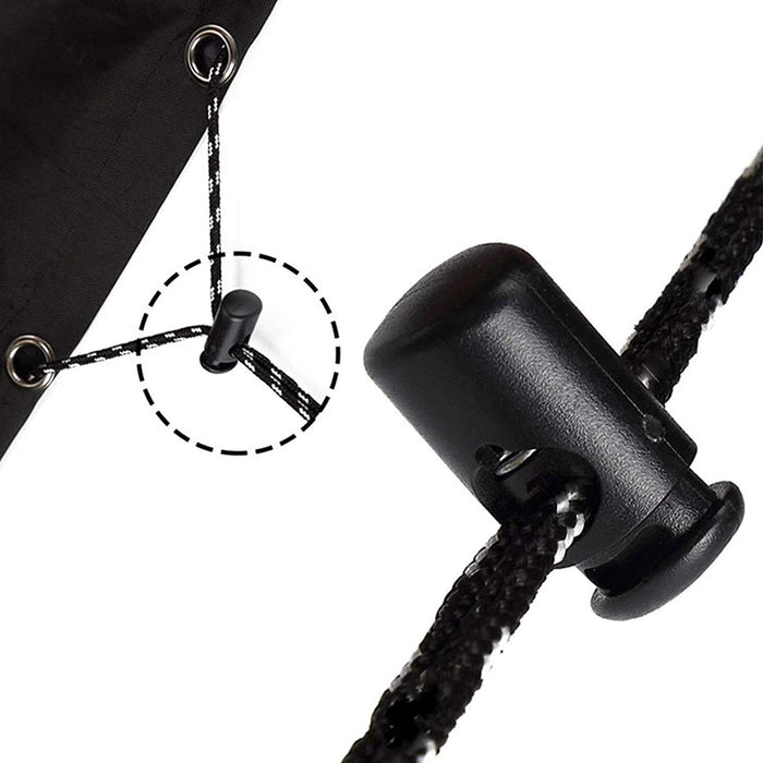 Lawn Mower Cover Waterproof Heavy Duty Outdoor Protector  - Black