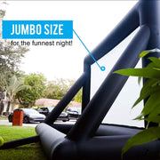 Jumbo size Khomo Gear inflatable screen frame and support legs set up outdoors