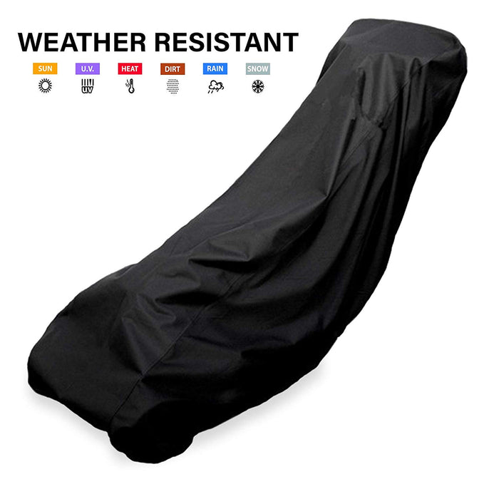 Lawn Mower Cover Waterproof Heavy Duty Outdoor Protector  - Black