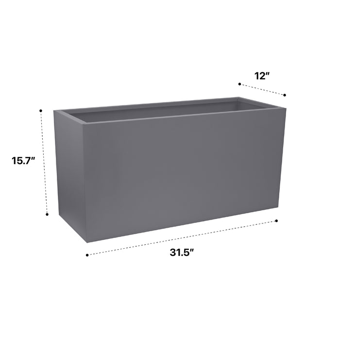 Modern Galvanized Metallic Planter