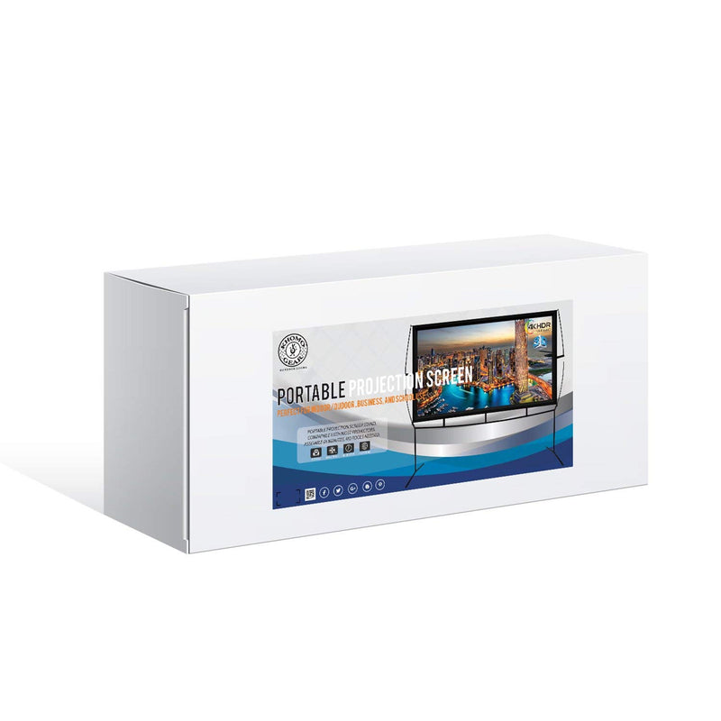 Khomo Gear portable projection screen retail box