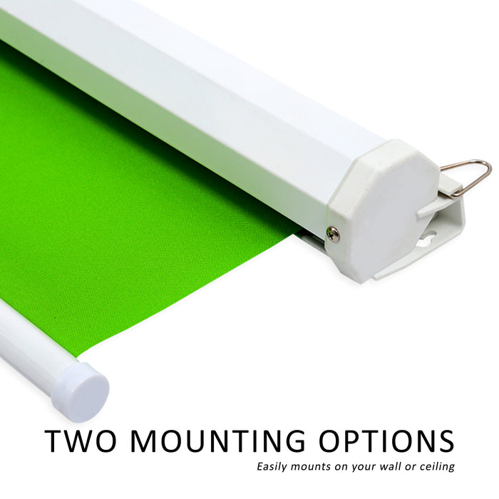 Extra Large 84" x 84" Pull Down Green Screen Backdrop