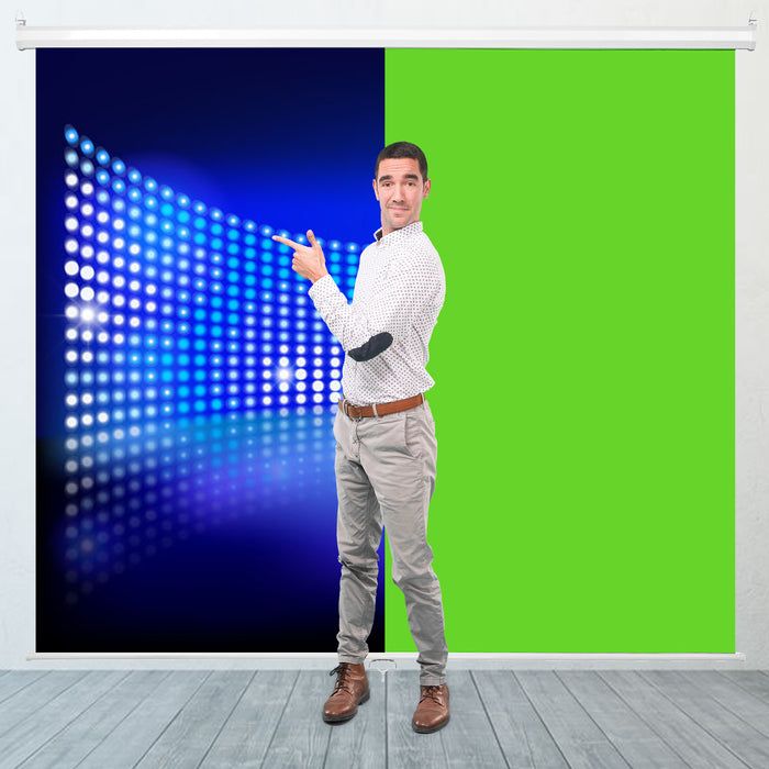 KHOMO GEAR Extra Large 77 x 62 inch Wide Collapsible Chroma Key Panel for  Background Removal, Portable Retractable Wrinkle Resistant Chromakey Green