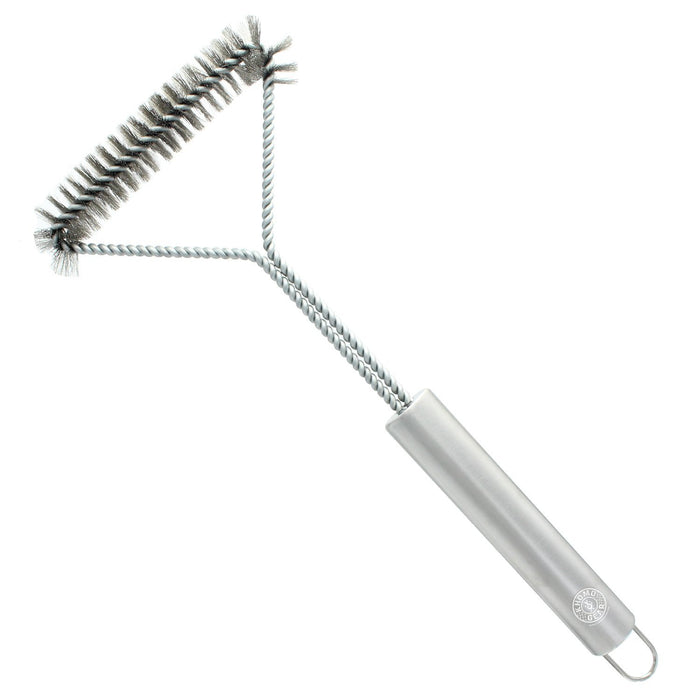 BBQ Grill Brush Heavy Duty 16" 100% Stainless Steel Cleaning Metal Brush
