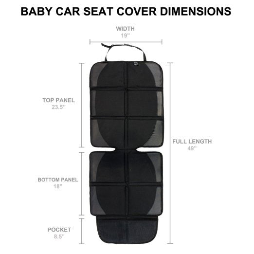 Baby Infant Car Seat Cover Protector Waterproof Heavy Duty - Black